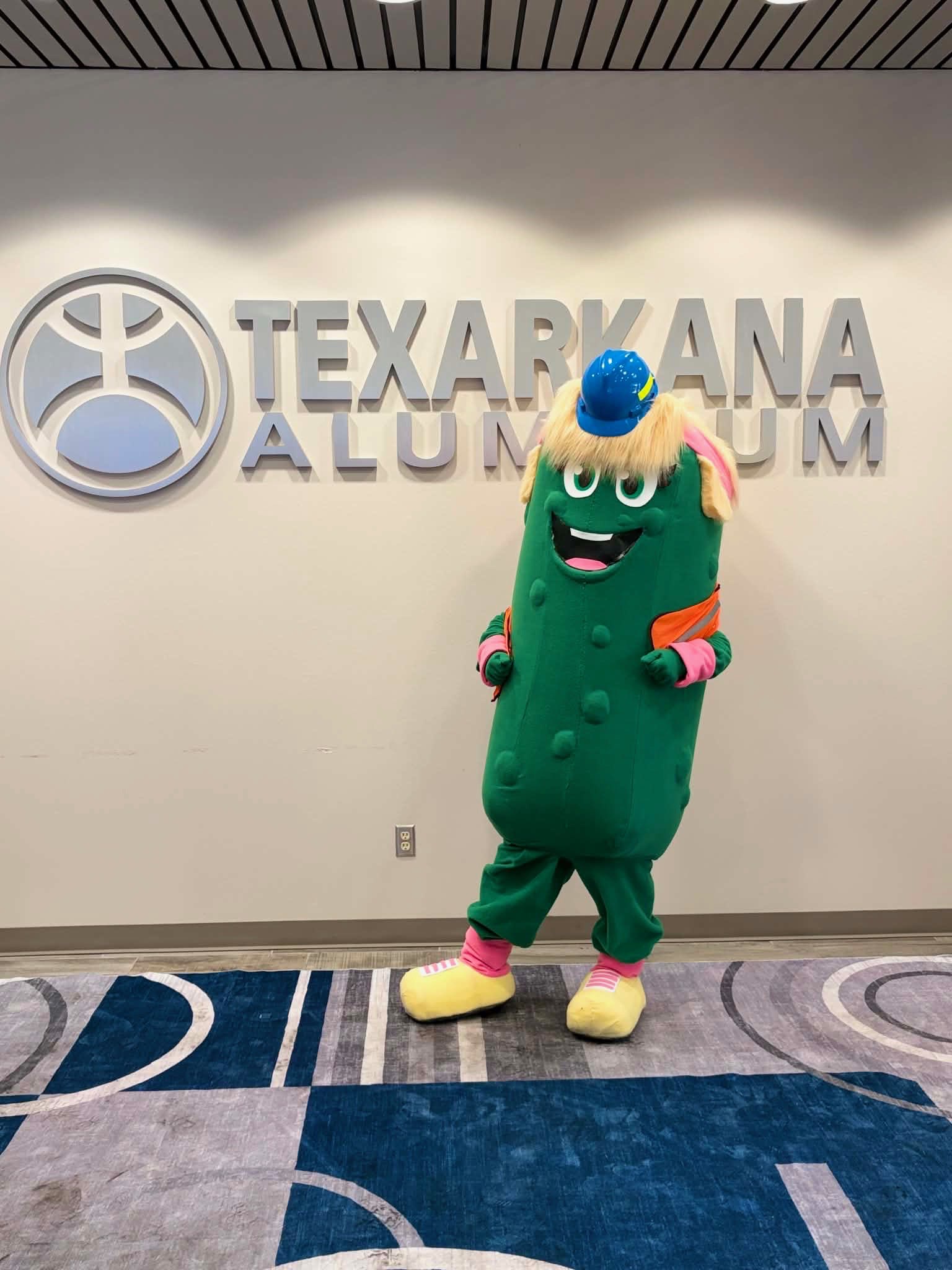 Paddy the Pickle at Texarkana Aluminum